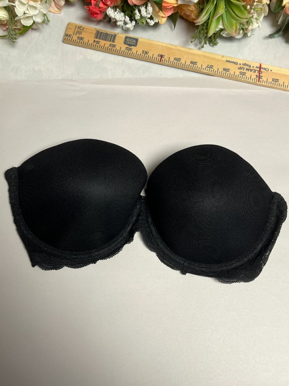 Felina Strapless Convertible Bra Black 36D